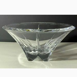 Lenox Ovations Oasis Crystal Bowl Round Home Decor Glass Heavy China High End